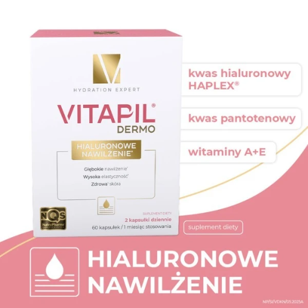 Vitapil Dermo, Hialuronowe Nawilżenie, 60 kapsułek 2