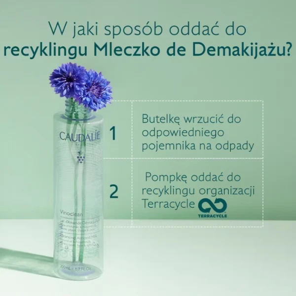 Caudalie Vinoclean, migdałowe mleczko do demakijażu twarzy, 200ml 3