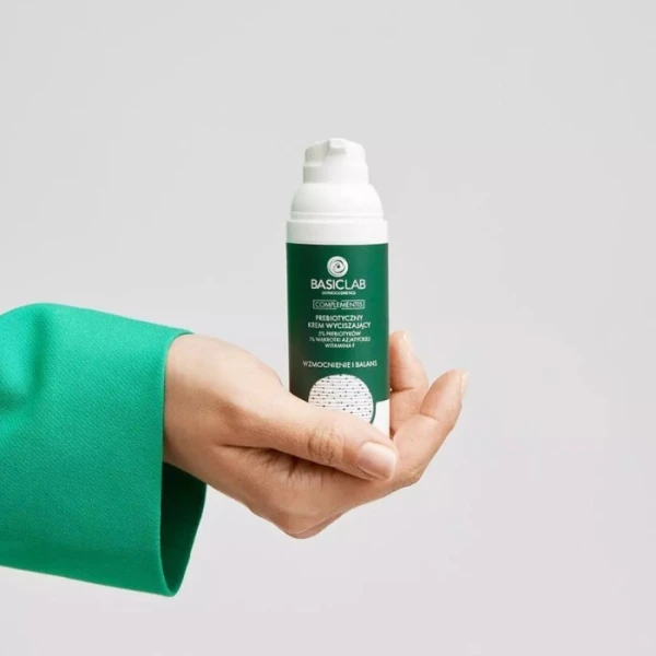BasicLab Complementis, Wzmocnienie i Balans, prebiotyczny krem wyciszający z 5% prebiotyków, 50ml 2