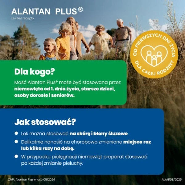 Alantan Plus (20mg+50mg)/g, maść, 100g 4