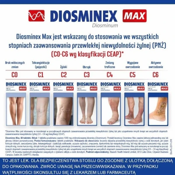 Diosminex Max 1000mg, 60 tabletek 3
