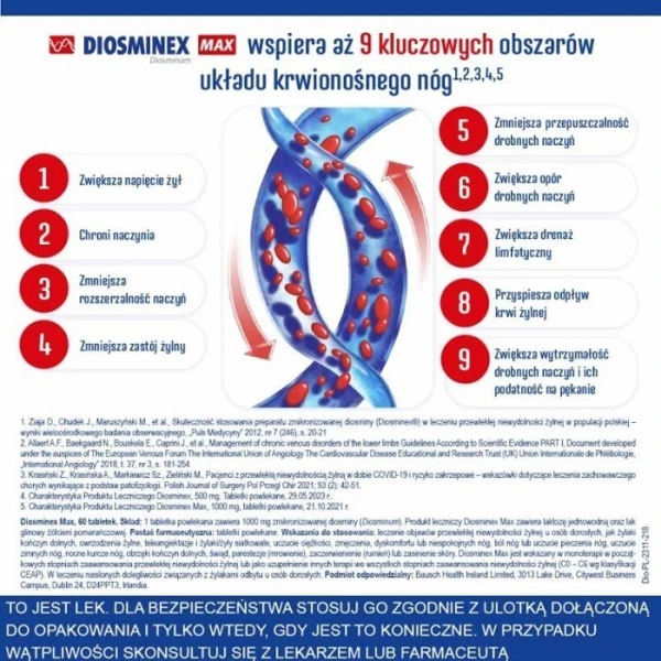 Diosminex Max 1000mg, 60 tabletek 4