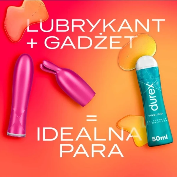 Durex Play Vibe & Tease, wibrator ze stymulującą końcówką 2w1, 1 sztuka 2
