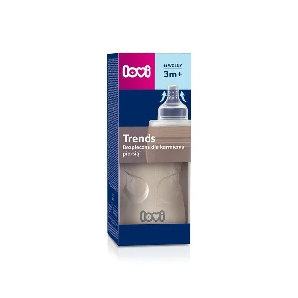 Lovi, butelka Trends, beżowa, po 3 miesiącu życia, 21/563, 250ml 3