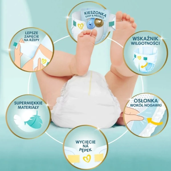Pampers Premium Care, pieluszki jednorazowe, rozmiar 5, waga 11-16kg, 148 sztuk 2