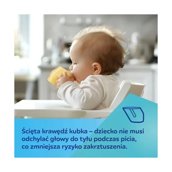 Canpol, otwarty kubek z uchwytami do nauki picia, po 12 miesiącu, turkusowy, 74/060, 180ml 4