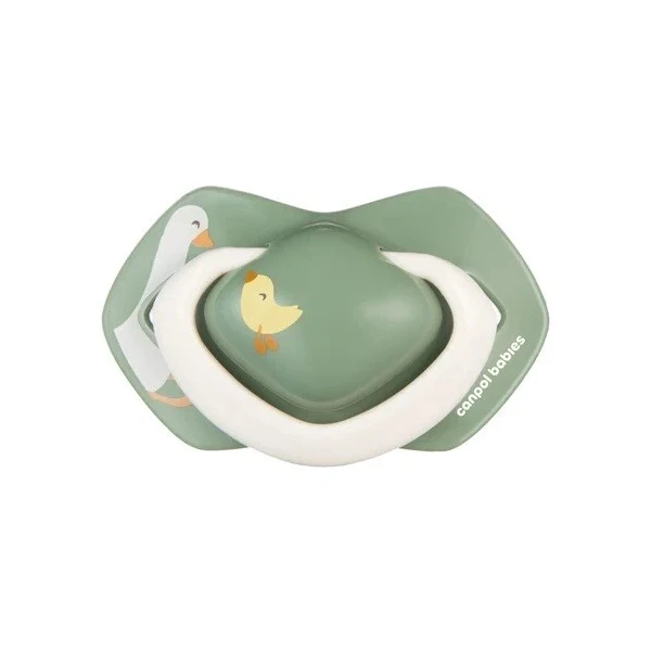 Canpol, smoczek uspokajający, silikonowy, symetryczny, Light touch, Goose, 0-6 miesięcy, 22/667, 2 sztuki 2