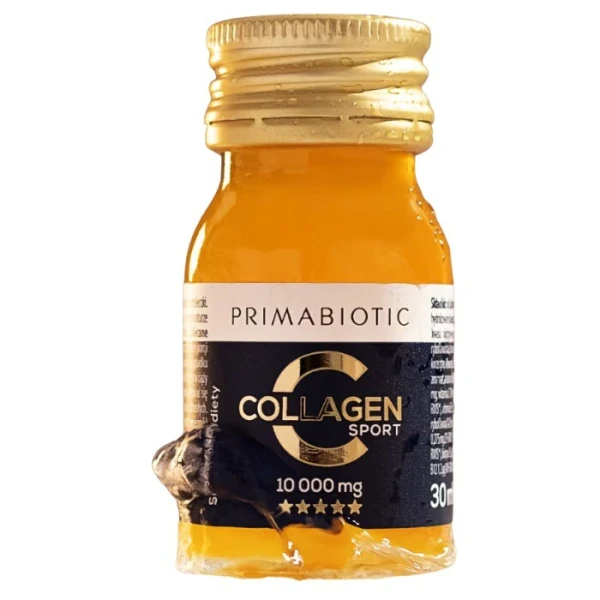 Primabiotic Collagen Sport, smak ananasowy, 30 ampułek po 30ml 2