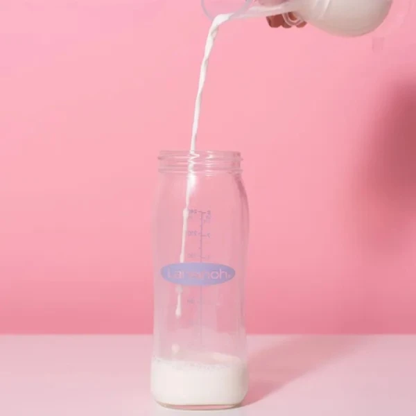 Lansinoh, butelka szklana ze smoczkiem Natural Wave o średnim przepływie, 240ml 2