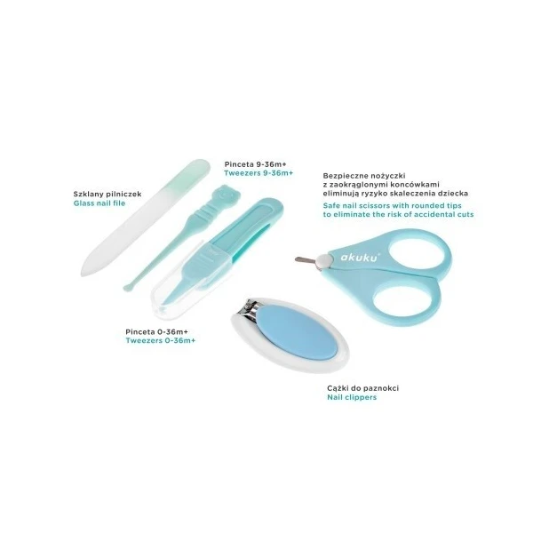 Akuku zestaw pielęgnacyjny Apple Case Blue, A0043, 1 sztuka 2
