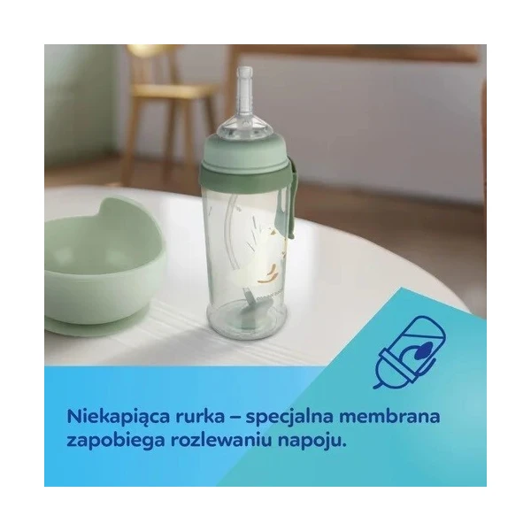 Canpol, bidon niekapek z rurką i odważnikiem, Goose, po 9 miesiącu, 56/510, 350ml 3
