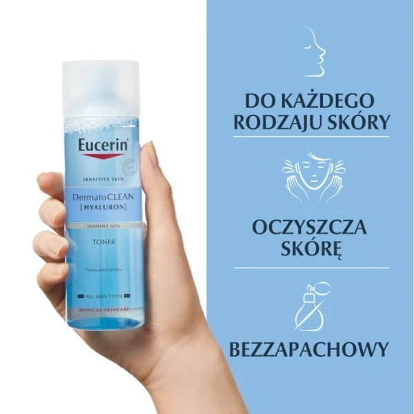 Eucerin DermatoClean Hyaluron, tonik oczyszczający, skóra normalna, mieszana i wrażliwa, 200ml 2