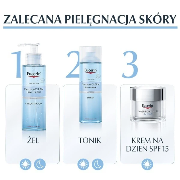 Eucerin DermatoClean Hyaluron, tonik oczyszczający, skóra normalna, mieszana i wrażliwa, 200ml 3
