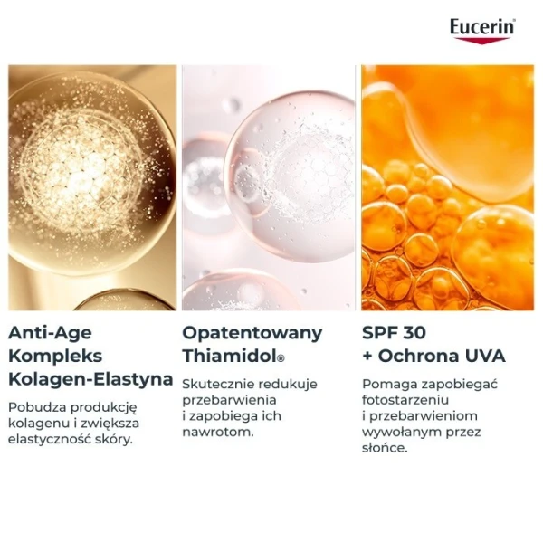 Eucerin Hyaluron-Filler + Elasticity, różany krem do cery dojrzałej z przebarwieniami, na dzień, SPF 30, 50ml 4