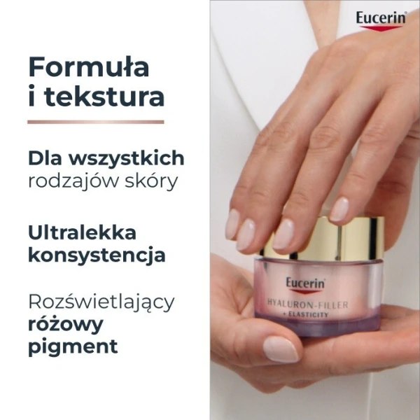 Eucerin Hyaluron-Filler + Elasticity, różany krem do cery dojrzałej z przebarwieniami, na dzień, SPF 30, 50ml 8