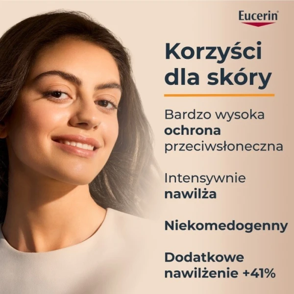 Eucerin Sun Hydro Protect, ultralekki nawilżający fluid ochronny, SPF 50+, 50ml 3