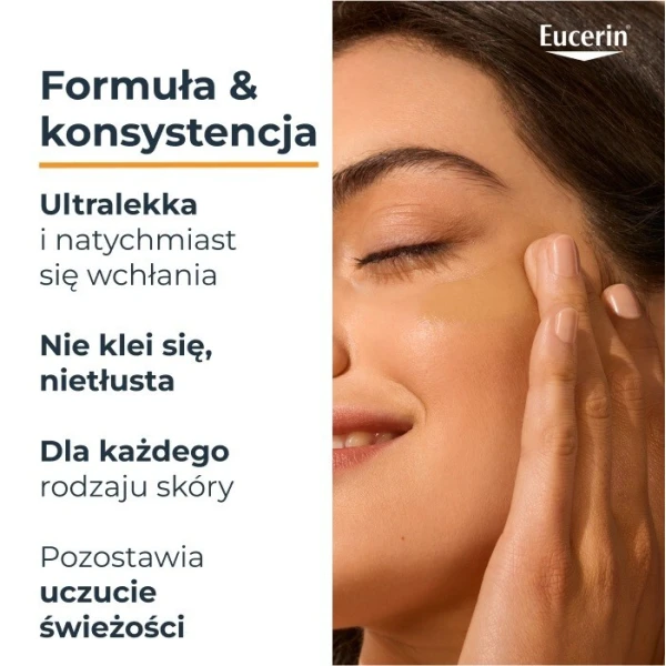 Eucerin Sun Hydro Protect, ultralekki nawilżający fluid ochronny, SPF 50+, 50ml 5