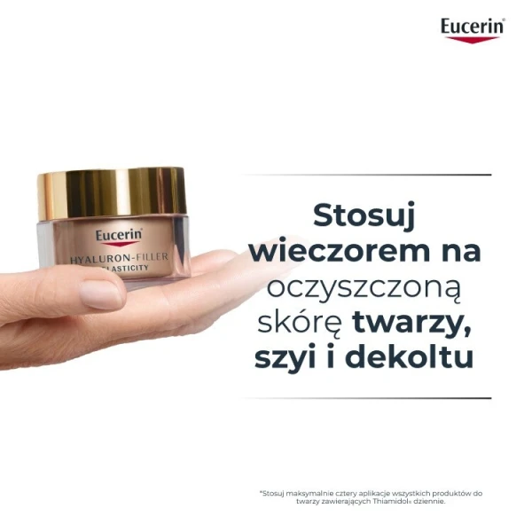 Eucerin Hyaluron-Filler + Elasticity, krem do cery dojrzałej z przebarwieniami, na noc, refill, 50ml 2