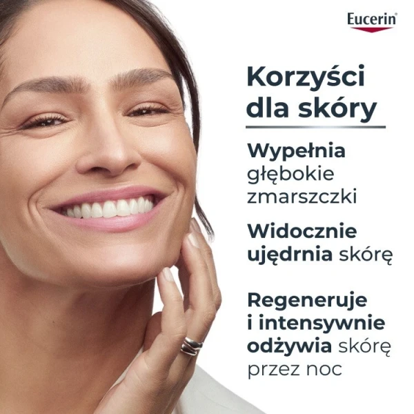 Eucerin Hyaluron-Filler + 3x Effect, przeciwzmarszczkowy krem na noc do każdego rodzaju skóry, refill, 50ml 6