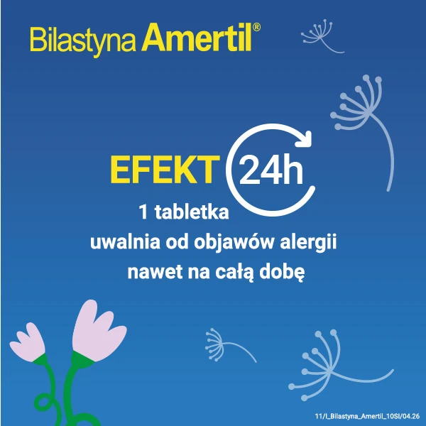 Bilastyna Amertil 20mg, 20 tabletek 4