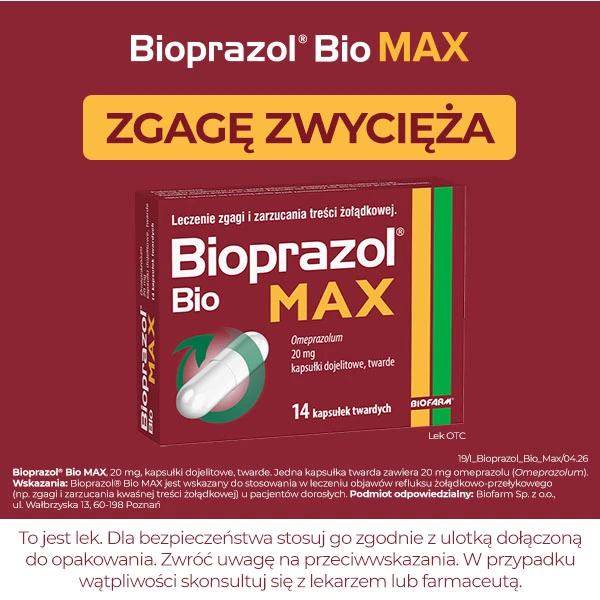 Bioprazol Bio Max 20mg, 14 kapsułek 7