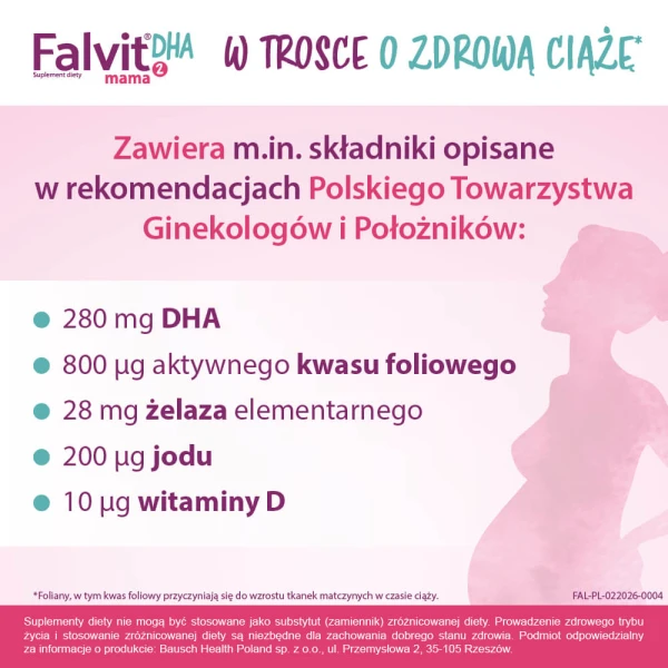 Falvit Mama 2 DHA, 30 kapsułek 5