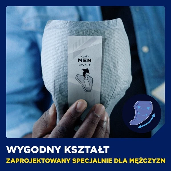 Wkłady anatomiczne Tena Men, Level 3, chłonność 5/8, 20 sztuk 2x 6