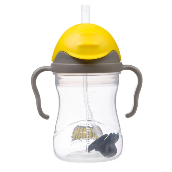 B.Box, bidon niekapek ze słomką i obciążeniem, Batman, po 6 miesiącu, 240ml 2