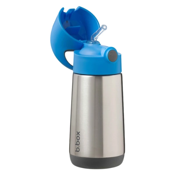 B.Box, bidon termiczny, Blue Slate, niebiesko-szary, po 12 miesiącu, 350ml 2