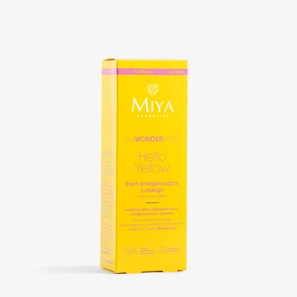 Miya Cosmetics, myWONDERbalm Hello Yellow, krem energetyzujący z mango, do twarzy, okolic oczu i dekoltu, 75 ml 3