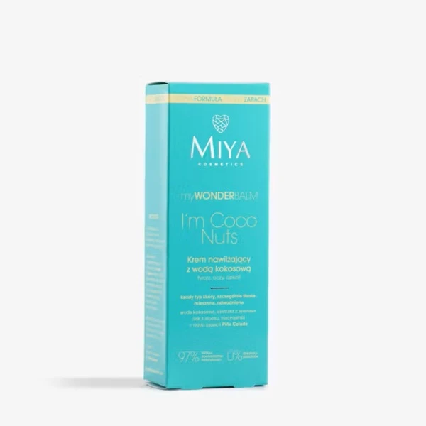Miya Cosmetics, myWONDERBALM I'm Coco Nuts, krem nawilżający z wodą kokosową, do twarzy, okolic oczu, dekoltu, 75ml 3