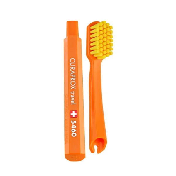 Curaprox Travel Set Green, zestaw podróżny, szczoteczka CS5460 + pasta arbuzowa, 10ml + szczoteczki międzyzębowe, 2 sztuki, 1 zestaw 3