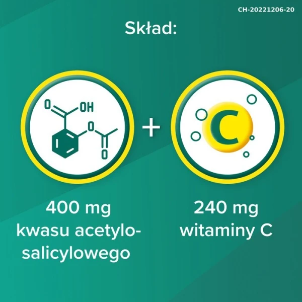 Aspirin C (400mg+240mg), 20 tabletek musujących 3
