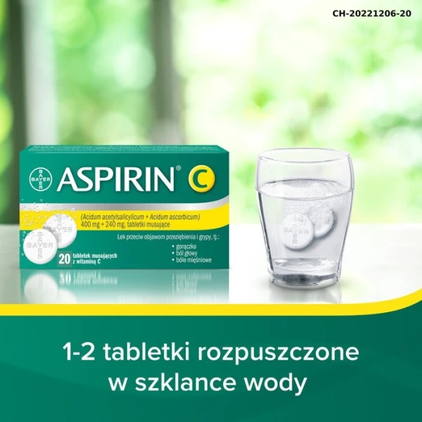 Aspirin C (400mg+240mg), 20 tabletek musujących 4