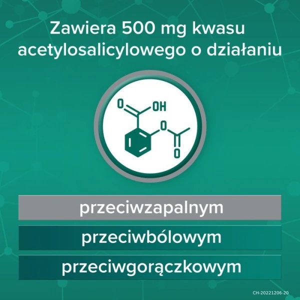 Aspirin Pro 500mg, 20 tabletek 2