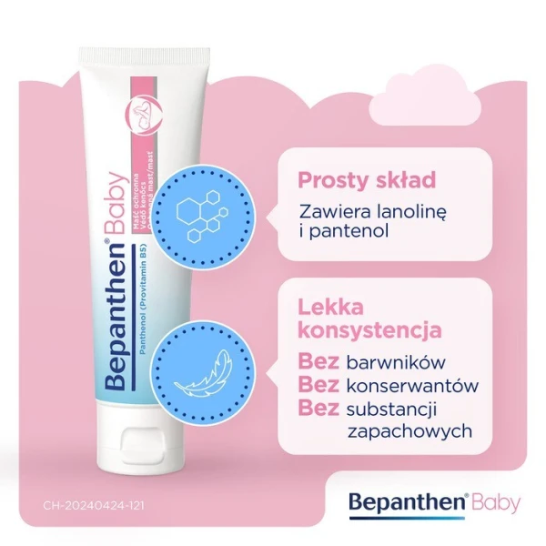 Bepanthen Baby, maść ochronna przeciw odparzeniom pieluszkowym, od urodzenia, 30g 6