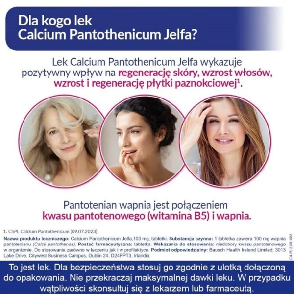 Calcium pantothenicum 100mg, 50 tabletek 4