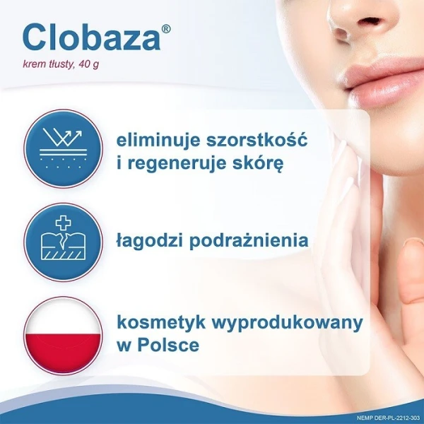 Clobaza, krem tłusty dla skóry suchej i wrażliwej, 40g 3