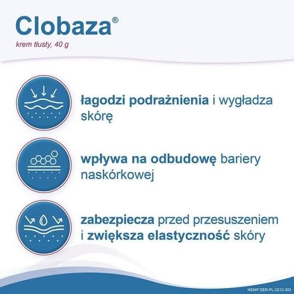 Clobaza, krem tłusty dla skóry suchej i wrażliwej, 40g 4