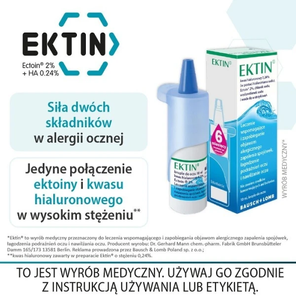 Ektin, krople do oczu, 10ml 2