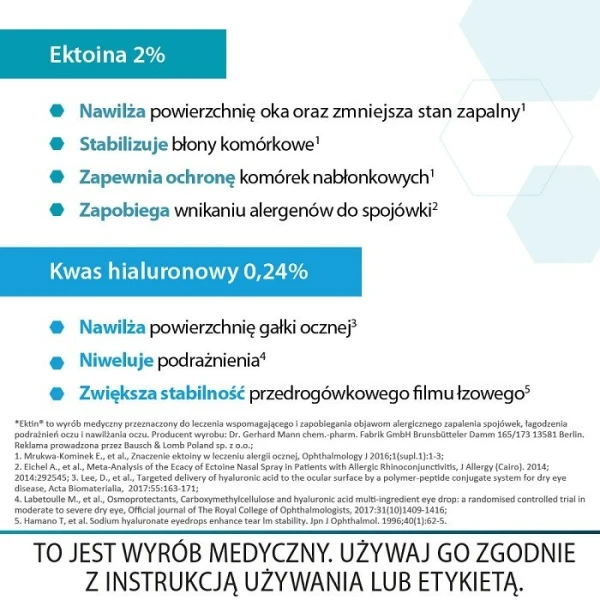 Ektin, krople do oczu, 10ml 3