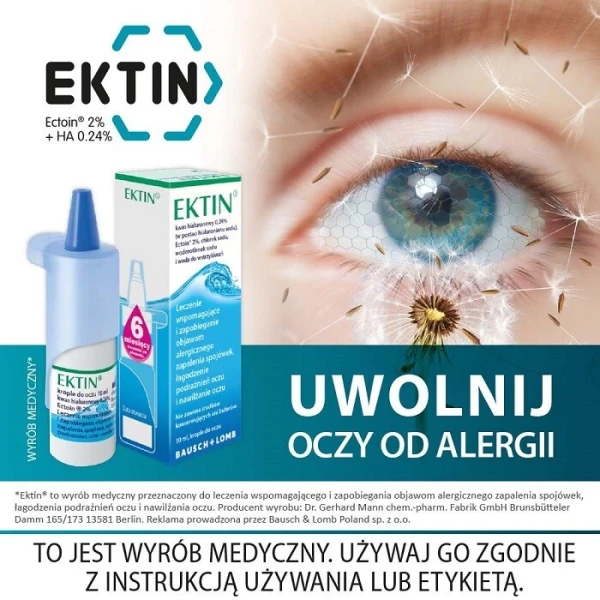 Ektin, krople do oczu, 10ml 5