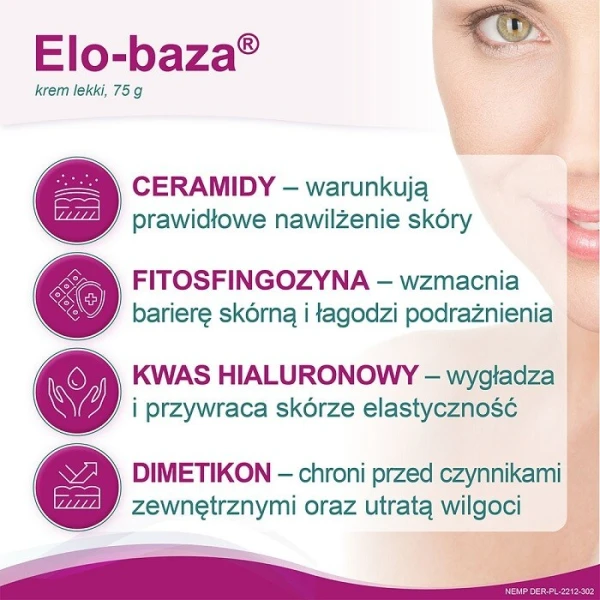 Elo-baza, krem lekki, 75g 3