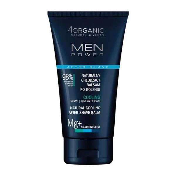 4Organic, Men Power, chłodzący balsam po goleniu, 150ml