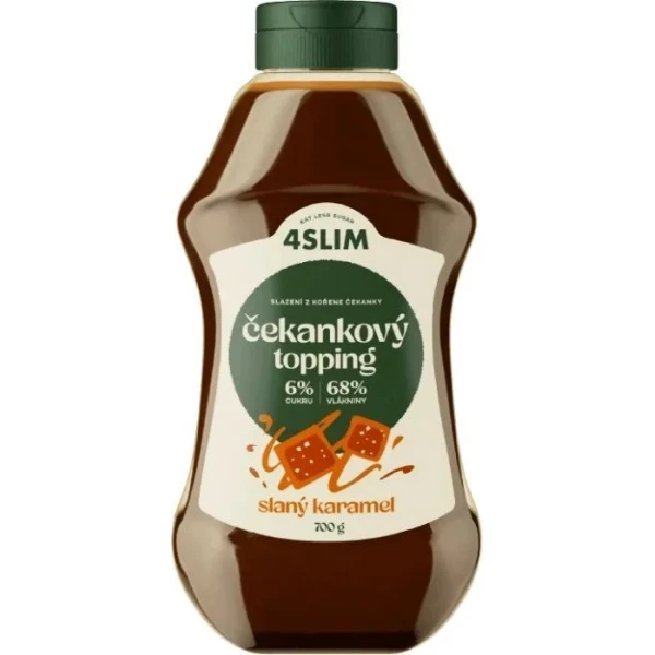 [DATA - 2026-11-21] 4Slim Cykoria Topping, płynna polewa z ekstraktu cykorii o smaku słonego karmelu, 700g