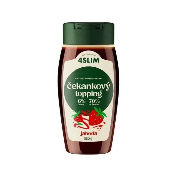 4Slim Cykoria Topping, płynna polewa z ekstraktu z cykorii i truskawek, 330g