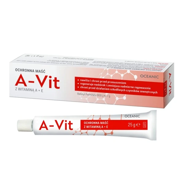 Oceanic, A-Vit Maść ochronna z witaminą A+E, 25g