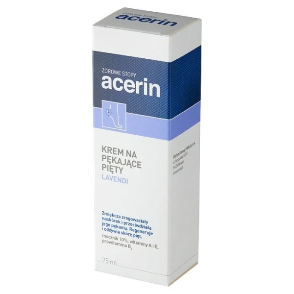 Acerin Lavendi, krem na pękające pięty, 10% mocznika, 75ml