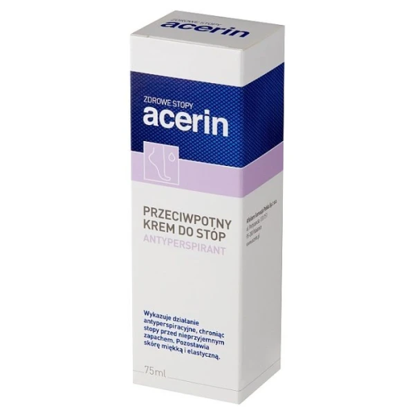 Acerin, przeciwpotny krem do stóp, 75ml