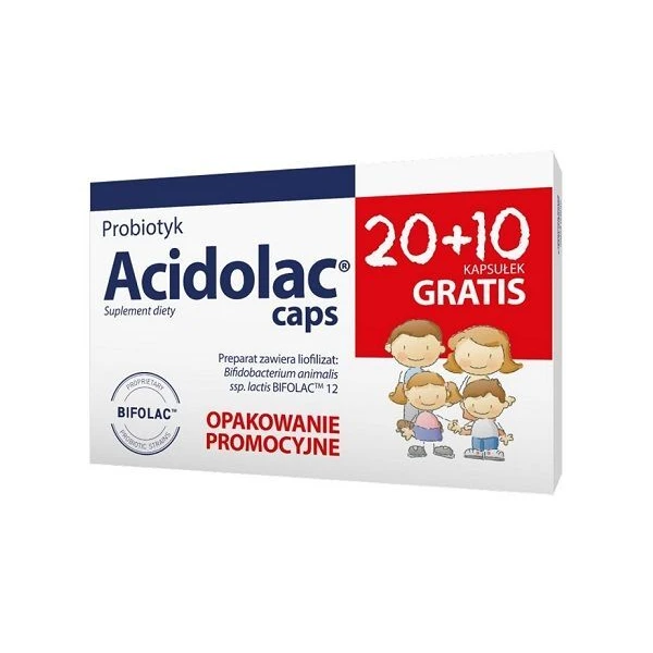 Acidolac caps, 30 kapsułek